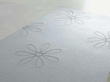 FLOWER - Rectangular felt rug with floral pattern by Paola Lenti - view 3